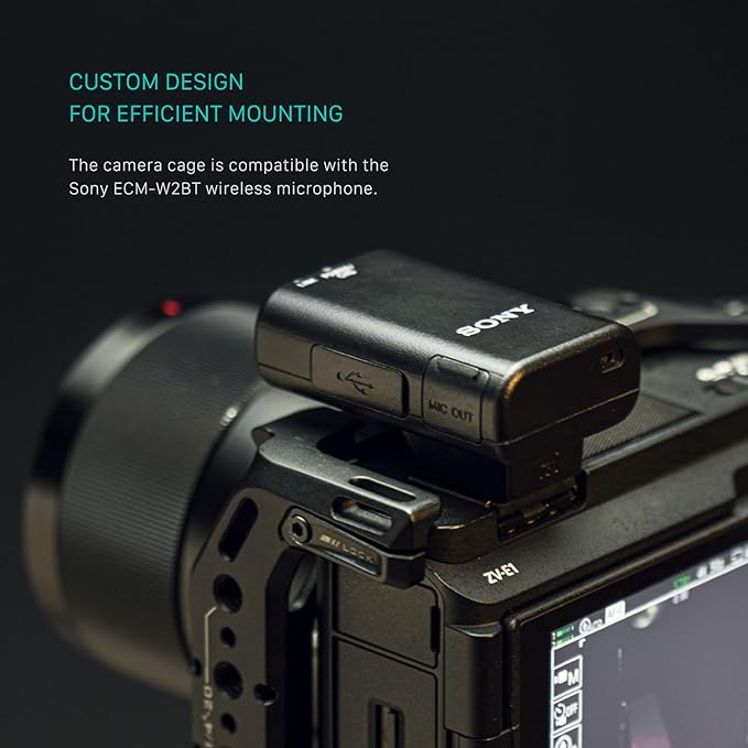 Tilta Half Camera Cage for ZV-E1 | Cold Shoe, NATO Rail, M3 and 1/4""-20 - Image 5