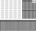 100 Pack Reusable Hook & Loop Cable Ties & Labels Kit by Unknown