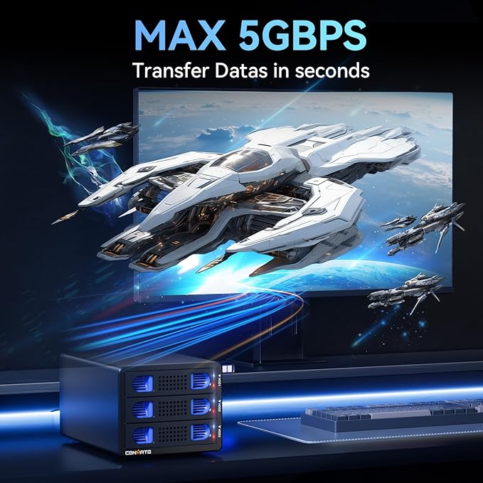 3 Bay Hard Drive Enclosure - Image 3