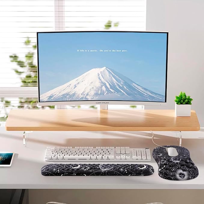 Mouse Pad Wrist Support, 2 in1 Keyboard Wrist Rest+ Ergonomic Mouse Pad - Image 6