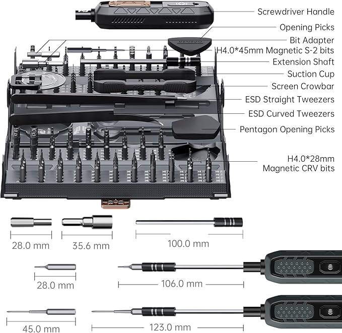 Mini Precision Screwdriver Set, JAKEMY 180 in 1 Laptop Screwdriver Repair Tool - Image 6