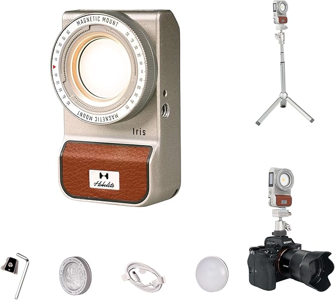 Harlowe Iris Content Creator Lighting Kit Portable 5W Bi-Color Camera Light by Harlowe