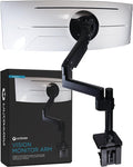 Heavy Duty Monitor Arm for Ultrawide Monitors up to 57" and 44 lbs, Single Desk by ULTRARM