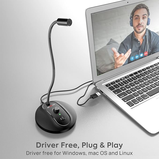 JOUNIVO USB Computer Microphone - Image 5