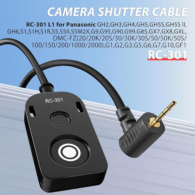 for Panasonic Cable RC301-L1 Remote Camera Small Shutter Release Remote Control - Image 2