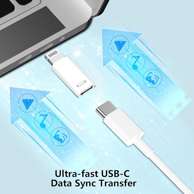 USB C to Lightning Adapter, Stuffcool 4Pack Lightning Male to USB C Female - Image 5