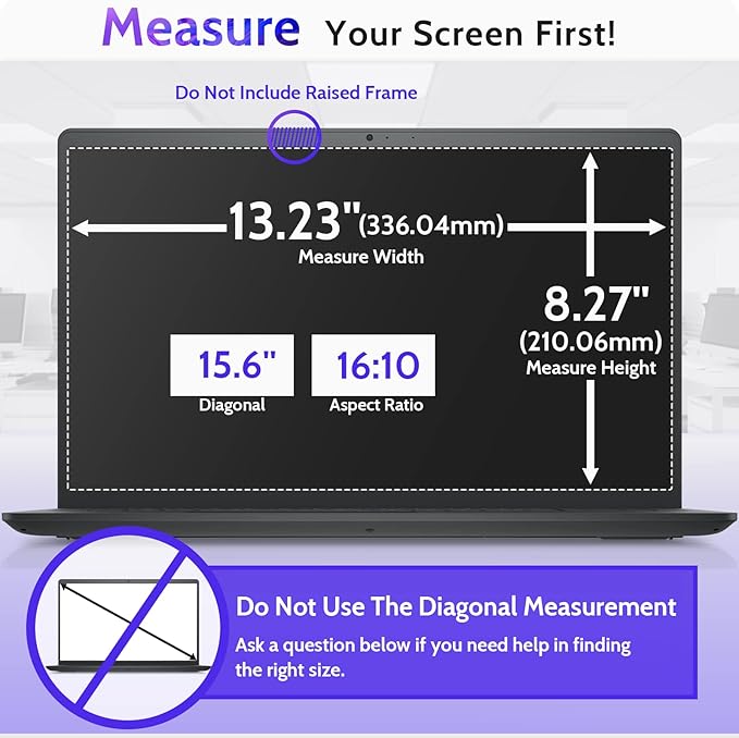 15.6 Inch Laptop Privacy Screen Compatible - Image 6