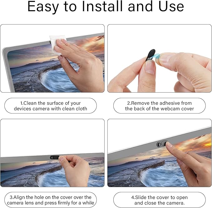 Webcam Cover Slide, 14 Pack Webcam Cover, Ultra-Thin Camera Cover - Image 7