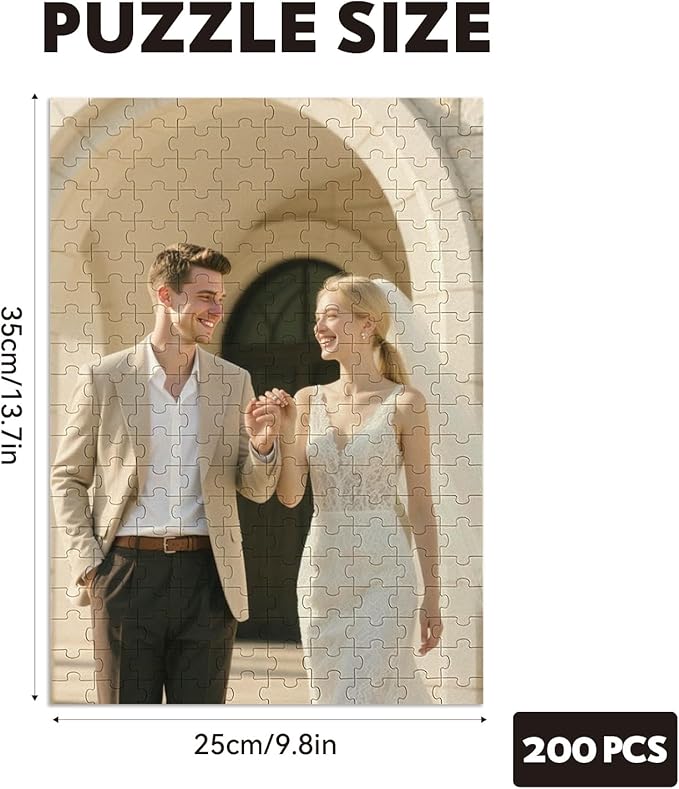 Custom Puzzles from Photos, Personalized Natural Wood Puzzle - Image 2
