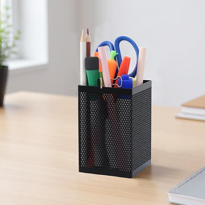 Comix Mesh Pen Holder Desk, Wire Pencil Holder - Image 8