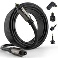 Elecan Optical Audio Cable 25 Ft Digital Audio Toslink Cable Cord-Fiber by Elecan