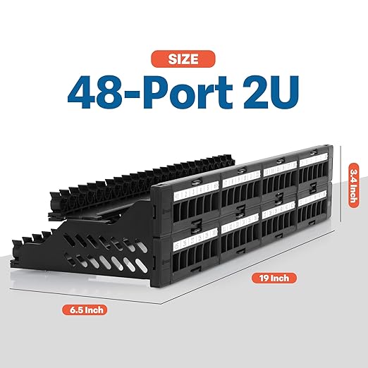 Everest 48 Port Keystone Patch Panel - Image 5