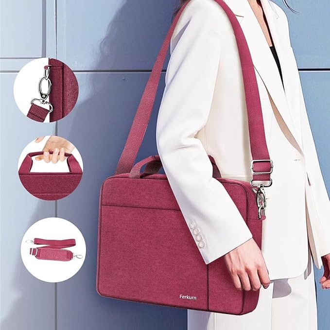 Ferkurn Laptop Bag Case for Women Men Computer Bag Compatible - Image 5