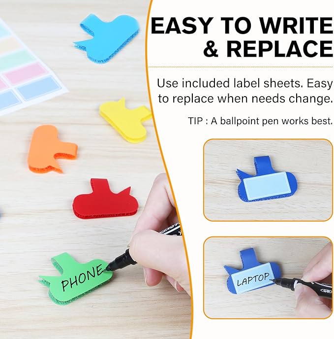 36Pcs Large Cable Cord Labels - Image 3