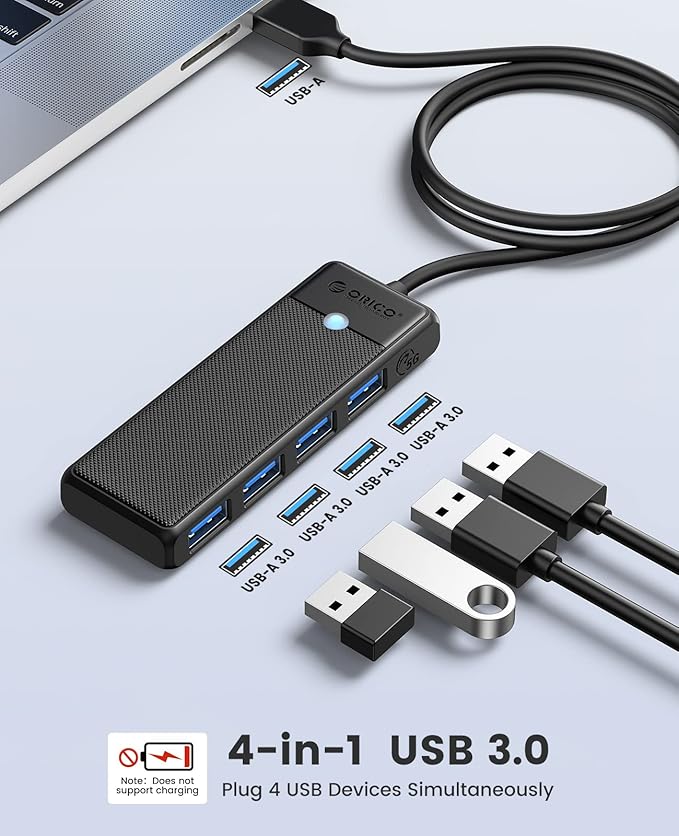 USB 3.0 Hub, ORICO 4-Port USB Hub - Image 2