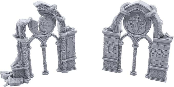 Dragon Archways by Printable Scenery, 3D Printed Tabletop RPG Scenery and by EnderToys