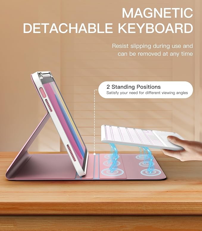 MoKo Touch Keyboard Case for iPad 11th Generation 11 inch 2025, iPad 10th - Image 5