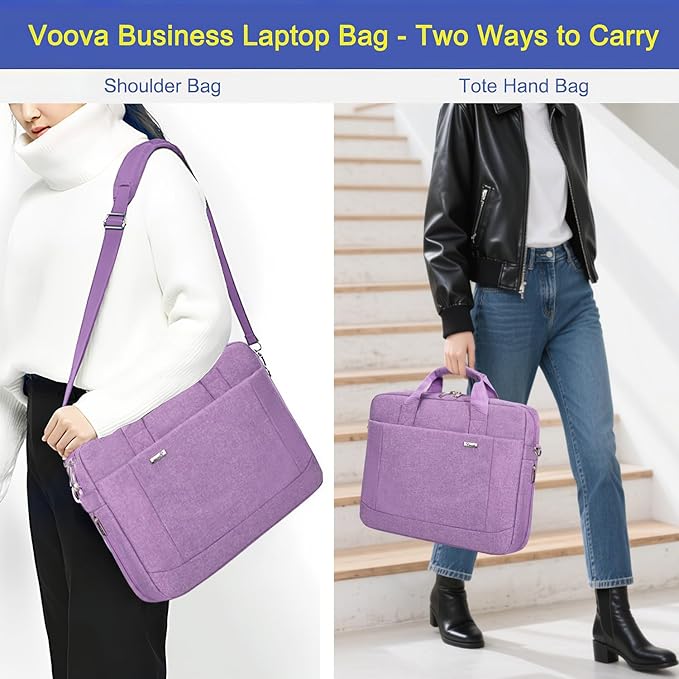Voova Laptop Bag Case 15 15.6 16 Inch, Computer Sleeve Messenger Bag - Image 8