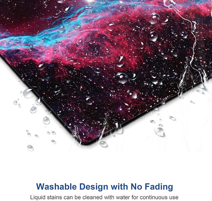 Galaxy Glitter Nebula Mouse Pad, Waterproof Non-Slip Rubber Base, 9.5"x7.9" Inch - Image 5