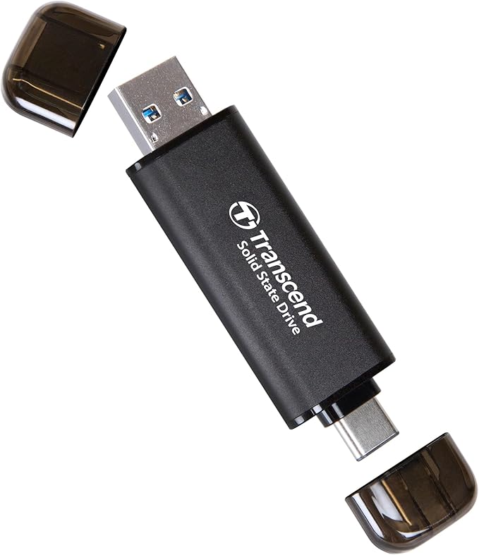 Transcend 1TB External SSD, Dual USB Hard Drive - Image 2