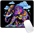 Square Mouse Pad Decorative Patterned Elephant-1, Gaming Mouse Pads by Goodsprout