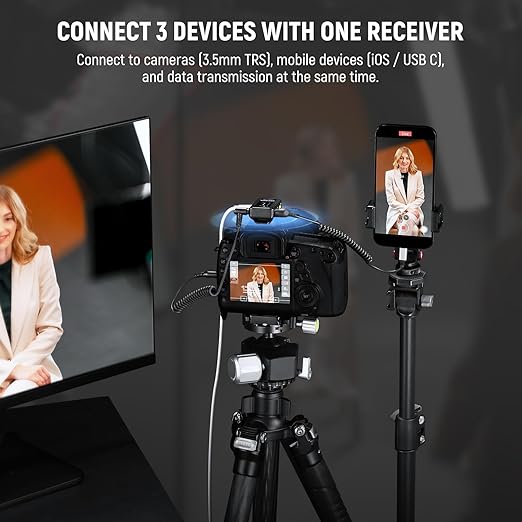 NEEWER CM28 PRO Wireless Lavalier Microphone + Charging Case & Cleaning Cloth - Image 2