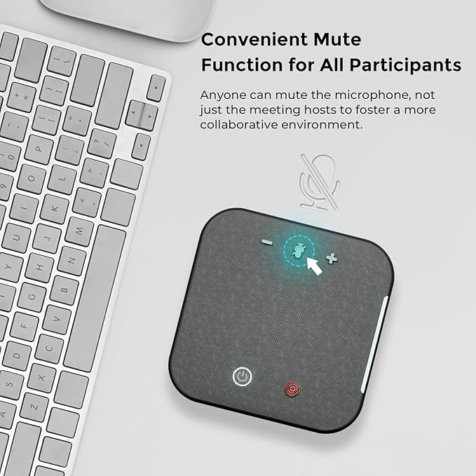 Conference Speaker and Microphone, USB C & Bluetooth Speakerphone - Image 8