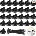 Magnetic Cable Zip Tie Mounts, Wire Management Bases by Tideme