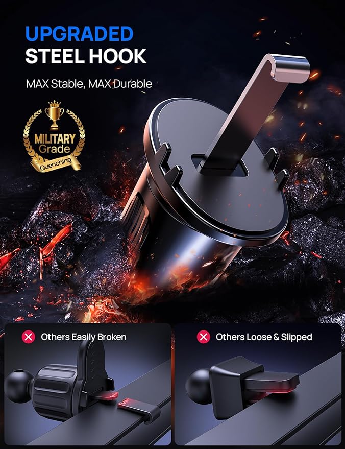 Car Phone Holder Mount for Air Vent, 360° Adjustable Vent Clip, Compatible - Image 2