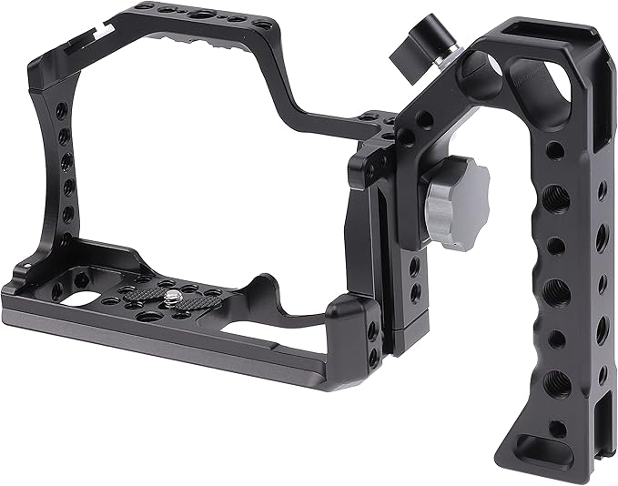 FocusFoto Camera Cage +Top/Side Handle Grip Kit, Aluminium Alloy Video - Image 7