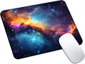 Mouse Pad, Glitter Blue Nebula Galaxy Mouse Pads by HUOCAIREN