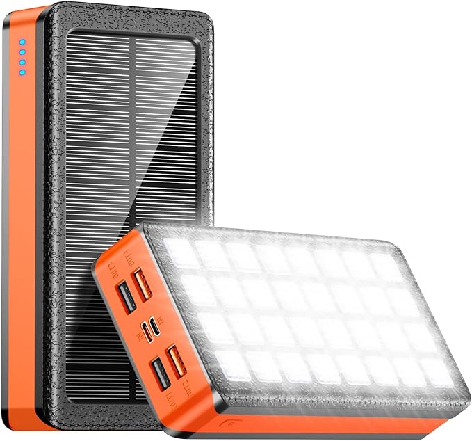 Solar Power Bank 66800mAh Portable Charger by AEECESTORE