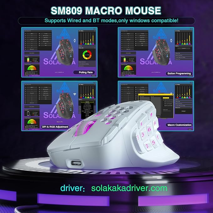 SM809 Pro Wireless MMO Gaming Mouse - Image 4