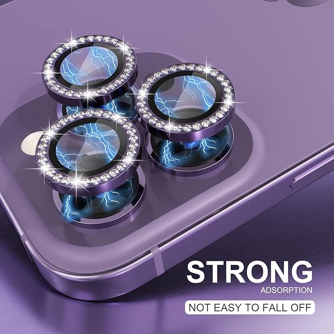 Choiche [3+1 for iPhone 14 Pro/iPhone 14 Pro Max Camera Lens Protector Bling - Image 6