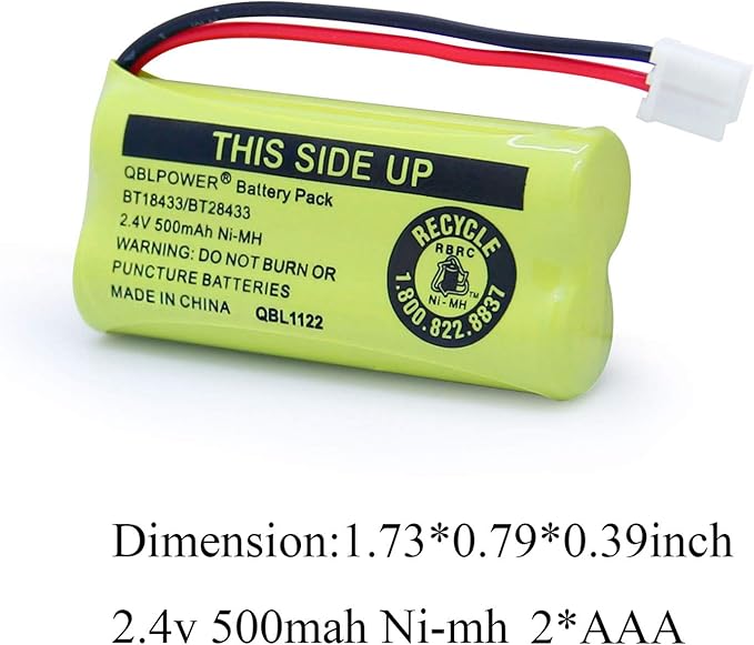 2.4V BT18433/BT28433 Rechargeable Battery Compatible - Image 6