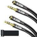 Elecan Headphone Extension Cable 1 Ft/2 Pack, 1/8 Inch 3.5 MM AUX Cord Wire by Elecan