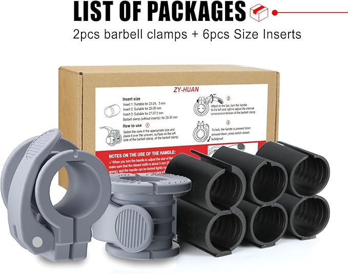Barbell Clips 1 Inch Quick Release Weight Clamps 0.9-1.18inch Multi-Size - Image 7