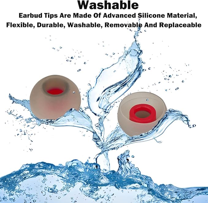 Earbud Replacement Tips Silicone Ear Bud Covers Fit Most in-Ear Earbuds - Image 5
