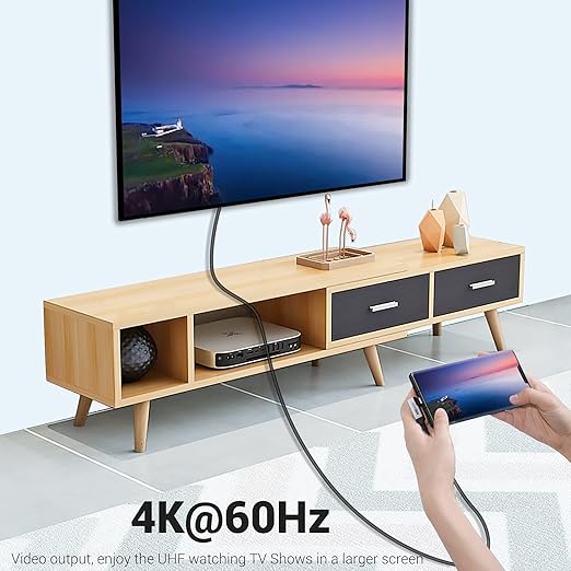 USB C to USB C Cable 100W, USB 3.1 Fast Charging Cord 90 Degree 20V/5A Type C - Image 5