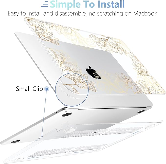 MEEgoodo for M4/M3/M2 MacBook Air 15.3 inch Case 2025 2024 2023, Case Fit Model - Image 5