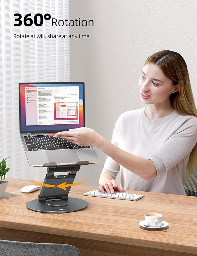 Nulaxy Telescopic 360 Rotating Laptop Stand - Image 2