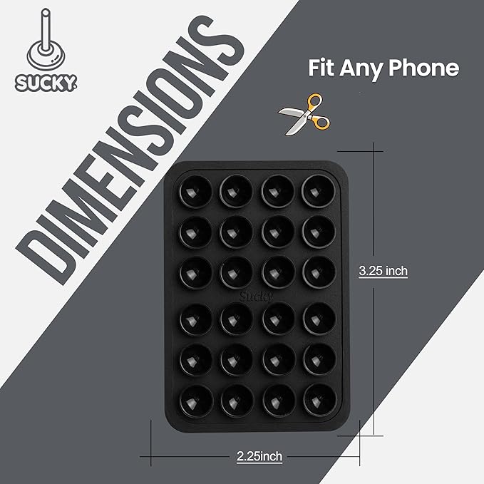 SUCKY Silicone Suction Phone Case Adhesive Mount - Image 7