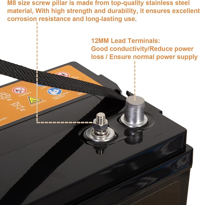 Weize BCI Group 31M Dual Purpose AGM Battery, 240RC 825CCA 12V 110AH Starter & - Image 4
