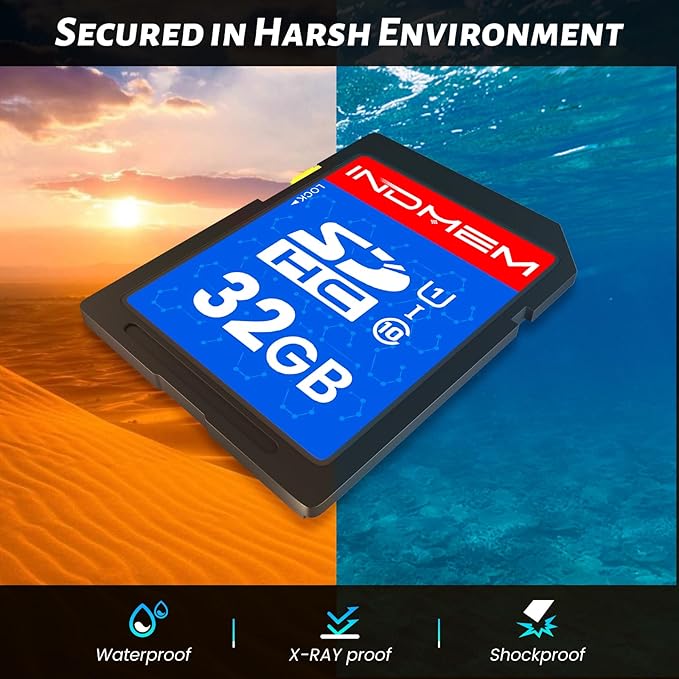 INDMEM SD Card 32GB, 8 Packs Class 10 32GB Flash Memory Card MLC Standard - Image 5