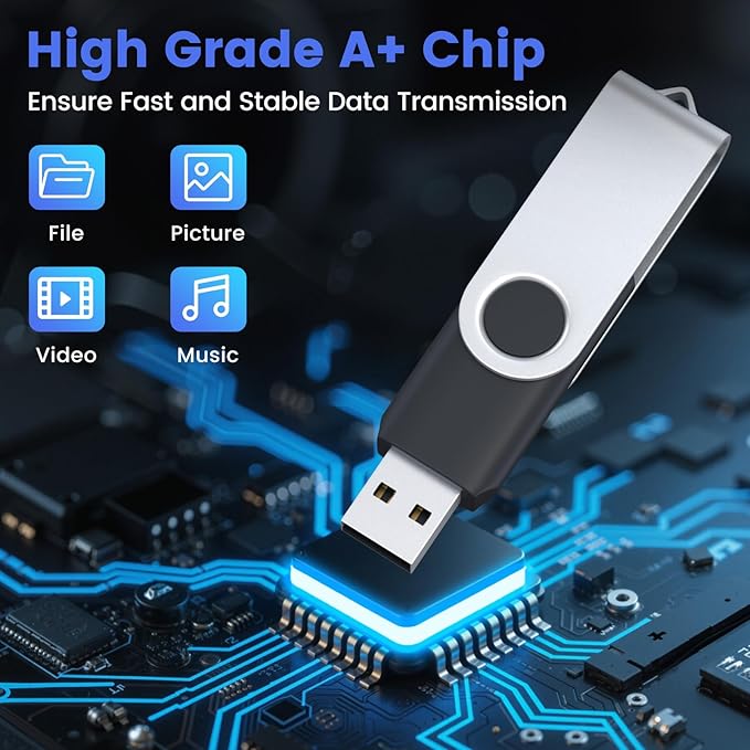 ABLAZE 4GB Flash Drive 10 Pack, USB 2.0 Memory Stick - Image 3