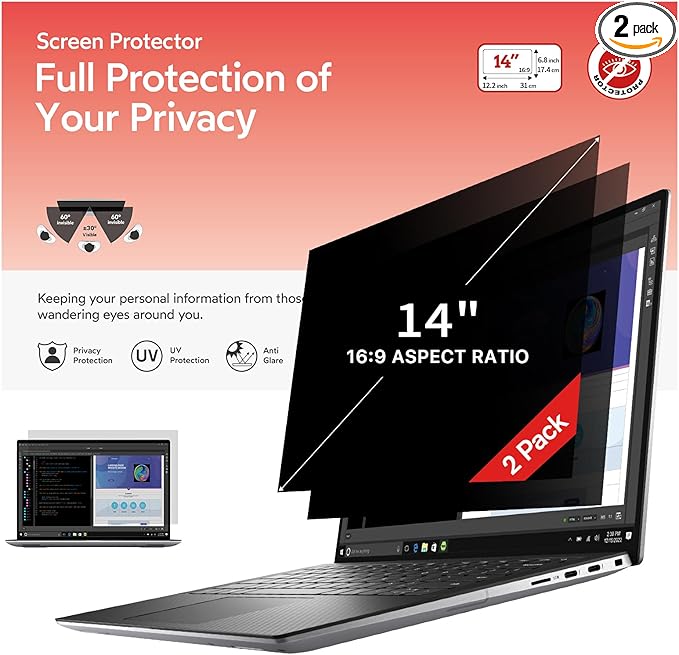 bersem 2 Pack 14 inch Laptop Privacy Screen by BERSEM