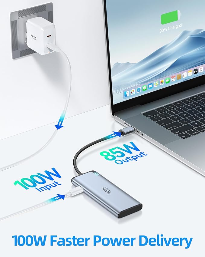 Selore&S-Global USB C Splitter USB C 4K/60Hz DP Alt Mode, USB C Hub Multiport - Image 6
