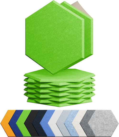 12 Pack Acoustic Panels Self Adhesive Sound Proof Foam, High Density Sound by Amantech