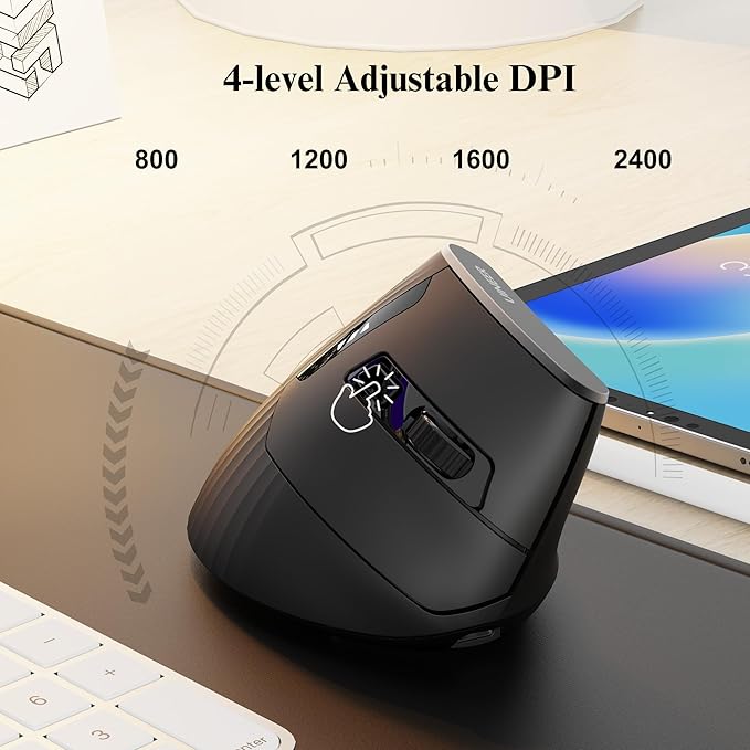 Vertical Mouse Wireless, Rechargeable - Image 5