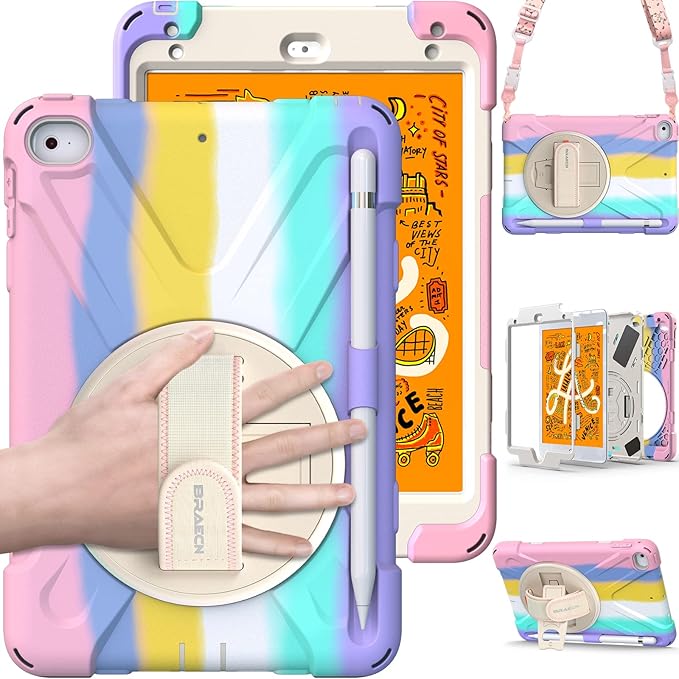BRAECN iPad mini 5 Case, iPad mini 4 Case, Heavy Duty Shockproof Protective by BRAECN